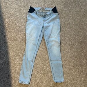 Light Blue Women's Maternity Jeans